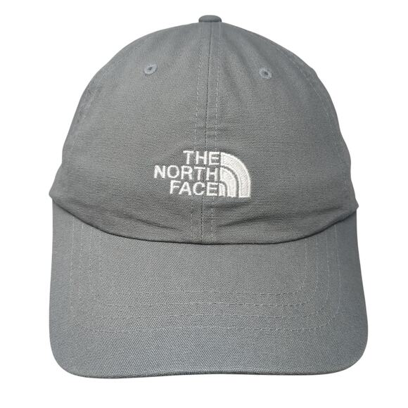 The North Face Slideback Hat Gray One Size Spell Out Logo Embroidered - Picture 1 of 8